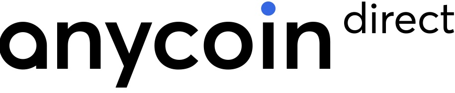 Op deze foto zie je het logo van Anycoin Direct, mijn #8 van beste crypto broker