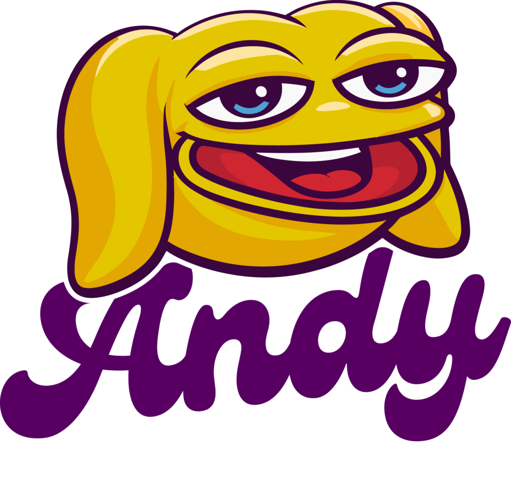 Op deze foto zie je ANDY. Een meme-coin