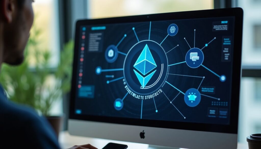 Op deze foto zie je Ethereum in vergelijking met Bitcoin en Ethereum