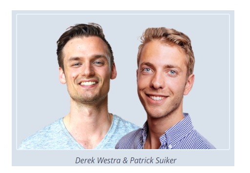 Op deze foto zie je Derek Westra en Patrick Suiker, oprichters van de crypto masterclass